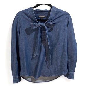 Banana Republic Blue Denim Blouse